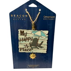 New Beacon Design Summer My Happy Place Ornament 59540